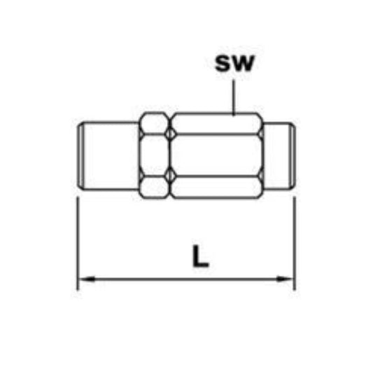 Klemmoer voor hogedrukslang 8.6x4