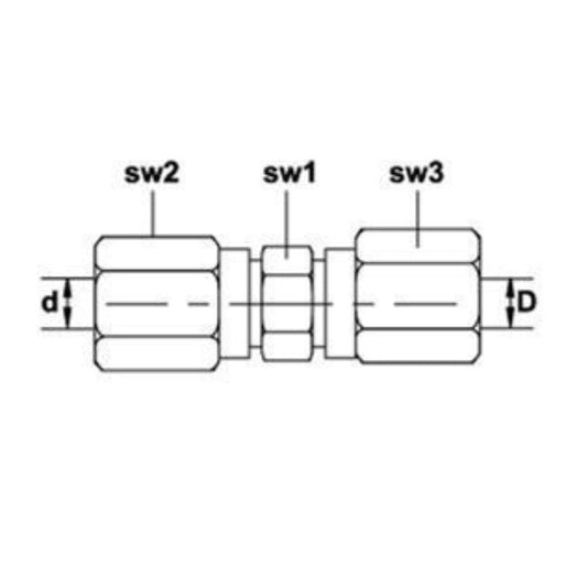 Rechte Verbindingskoppeling G6LL