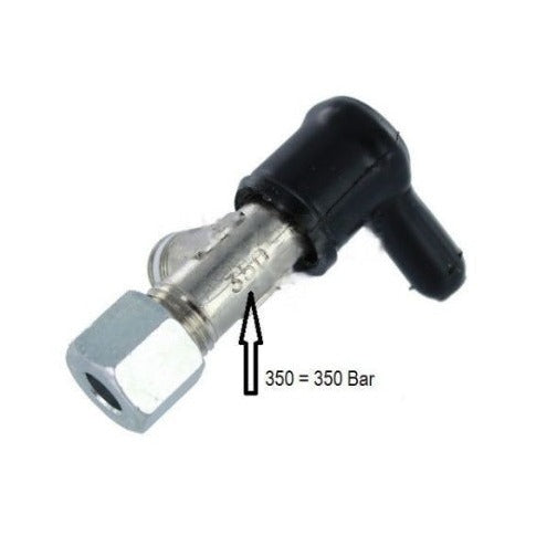 Lincoln Overdrukventiel 350 Bar 1/4G voor leiding 6mm